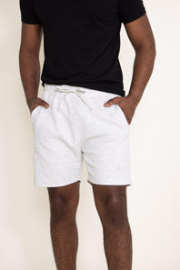 1897 Active Diamond Weave Shorts for Men in Oatmeal White