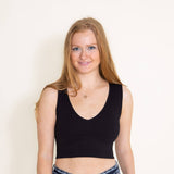 NikiBiki Plunge V-Neck Brami for Women in Black