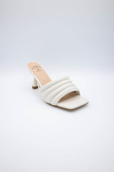 One Planet by Qupid Jaylove Kitten Heels for Women in Off White