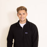 Patagonia Men's Micro D Fleece Zip Pullover in Black