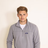 Patagonia Men's Micro D Fleece Zip Pullover in Grey