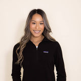 Patagonia Women's Micro D ¼ Zip Fleece in Black