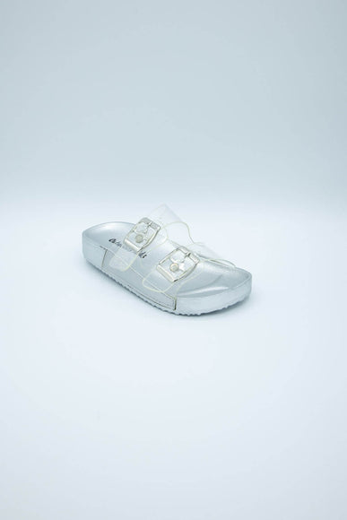 Outwoods Claro Slide Sandals for Girls in Silver