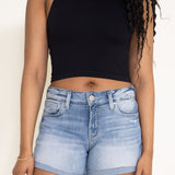 Silver Jeans Suki Light Wash Denim Shorts for Women