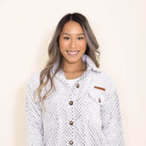 Womens Simply Southern Soft Shacket for Women in White