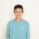 Simply Southern Youth Canoe on a Car Long Sleeve T-Shirt for Boys in Blue 2