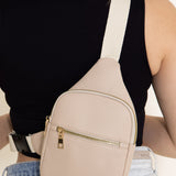 Slim Front Pocket Sling Bag for Women in Beige | TG10421-BEIGE