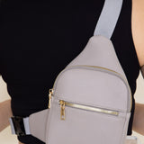 Slim Front Pocket Sling Bag for Women in Light Grey | TG10421-LTGREY