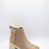 Soda Shoes Rita Lug Booties for Women in Brown