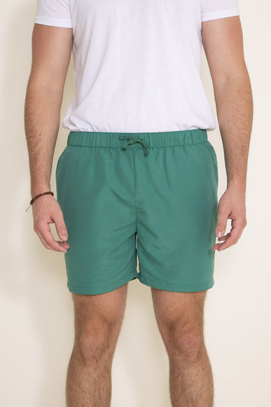 Polyester Volley Shorts for Men in Green