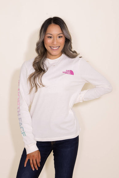 The North Face Long-Sleeve Brand Proud T-Shirt for Women in White