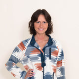 Thread & Supply Braxton Shacket for Women in Aztec Blue