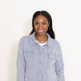 Thread & Supply Cyrus Shacket for Women in Blue