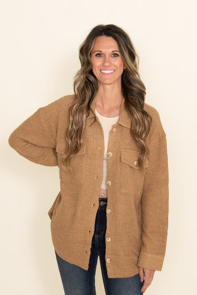 Thread & Supply Harlow Shacket for Women in Brown