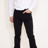 Union Five-Pocket Comfort Twill Pants for Men in Black