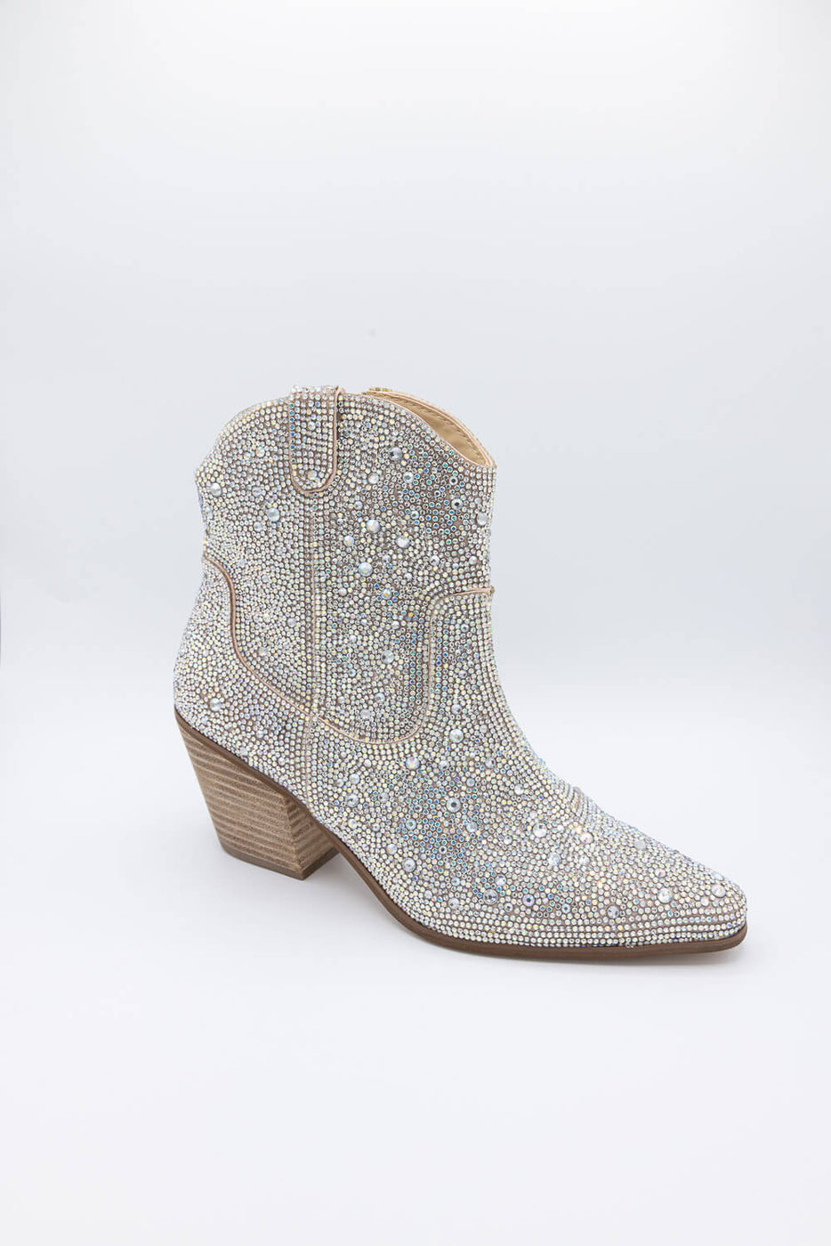 Matisse Harlow Boot in Clear Rhinestones (Size: 7)