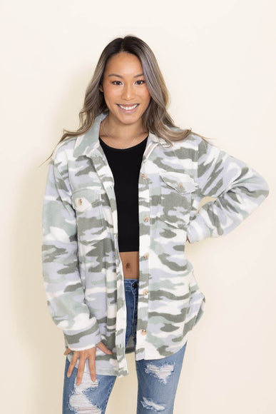 Thread & Supply Tullis Camo Shacket for Women in Green