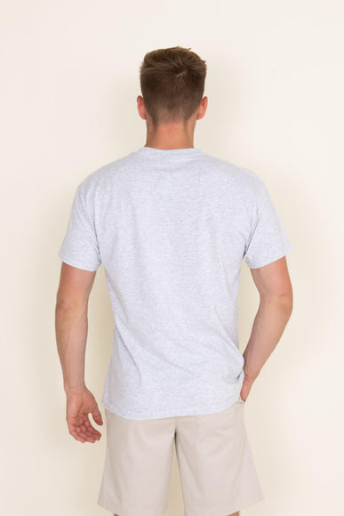 Brew City Apparel Busch Latte Six Pack T-Shirt for Men in Ash Grey