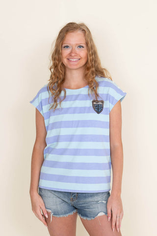 Quiksilver x Stranger Things Lenora Hills Stripped T-Shirt for Women in Lenora Printed Multi