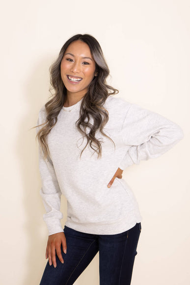 1897 Active Honeycomb Stretch Sweatshirt for Women in White