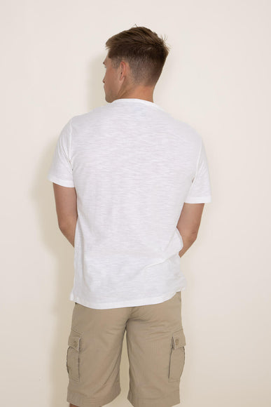 1897 Original Solid Henley Cotton Shirt for Men in White