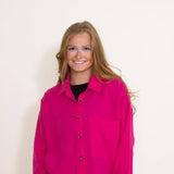 ACOA Clothing Oversized Boyfriend Shirt for Women in Pink