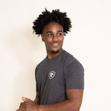 Ariat Woodgrain Shield T-Shirt for Men in Grey