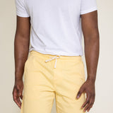 Poplin Volley Shorts for Men in Pale Yellow