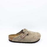 Birkenstock Boston Soft Footbed Clogs for Women in Taupe