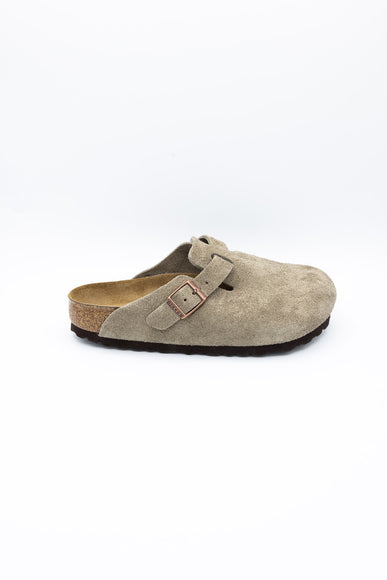 Birkenstock Boston Soft Footbed Clogs for Women in Taupe