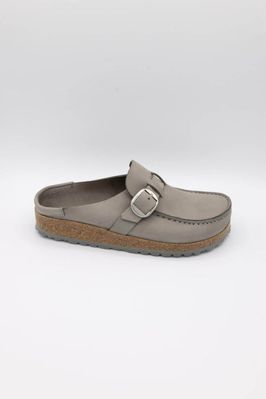 Birkenstock Buckley Nubuck Leather Mules for Women in Grey | 1023649
