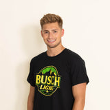 Brew City Apparel Busch Light Two-Tone T-Shirt for Men in Black