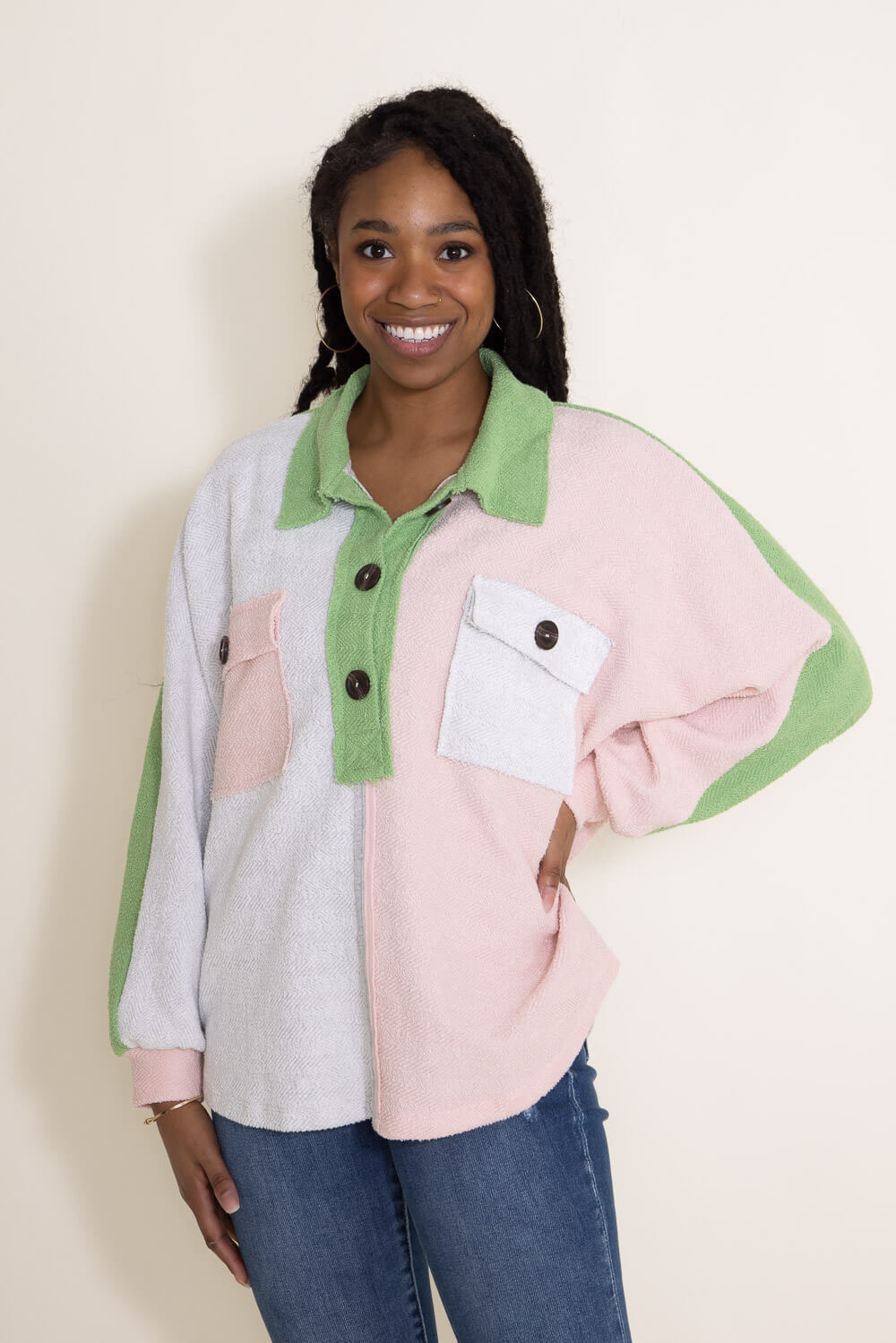 Button up sweater women's sale