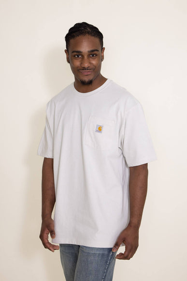 Carhartt Dog Graphic Pocket T-Shirt for Men in Malt