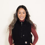 Carhartt Duck Sherpa Lined Vest for Women in Black