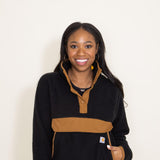 Carhartt Fleece ¼ Snap Front Jacket for Women in Black