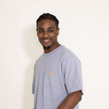 Carhartt K87 T-Shirt for Men in Heather Grey