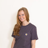 Carhartt Loose Fit Heavyweight Pocket T-Shirt for Women in Purple