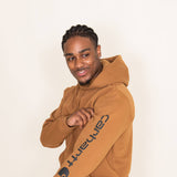 Carhartt Logo Sleeve Hoodie for Men in Brown