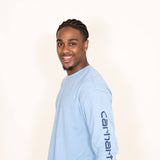 Carhartt Loose Fit Long Sleeve Graphic Tee for Men in Blue