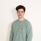 Carhartt Relaxed Fit Long-Sleeve Graphic T-Shirt for Men in Green