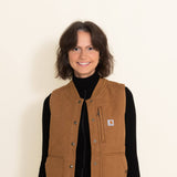 Carhartt Relaxed Fit Canvas Insulated Vest for Women in Brown