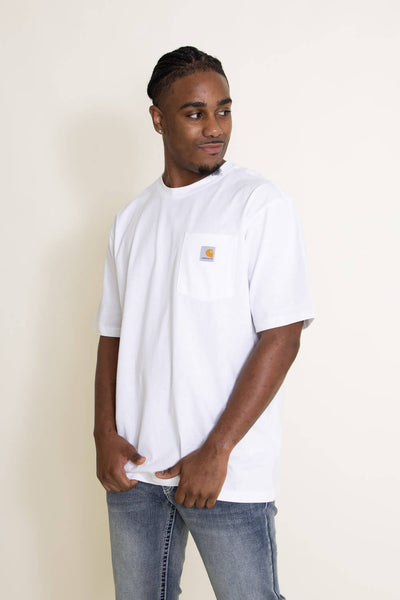 Carhartt Pocket T-Shirt for Men in White | K87-WHT WHITE – Glik's