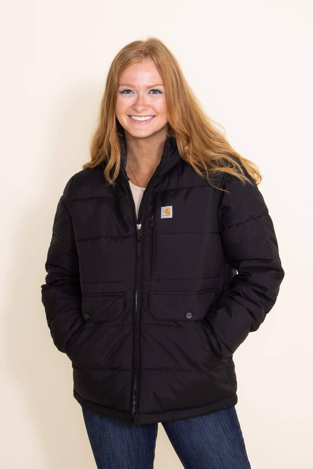 Carhartt Relaxed Fit Midweight Utility Jacket for Women in Black