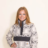 Carhartt Relaxed Fit Fleece Pullover for Women in White 