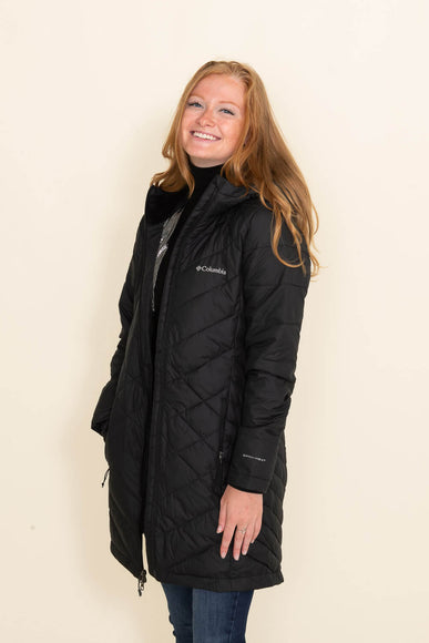 Columbia Heavenly Long Hooded Jacket for Women in Black