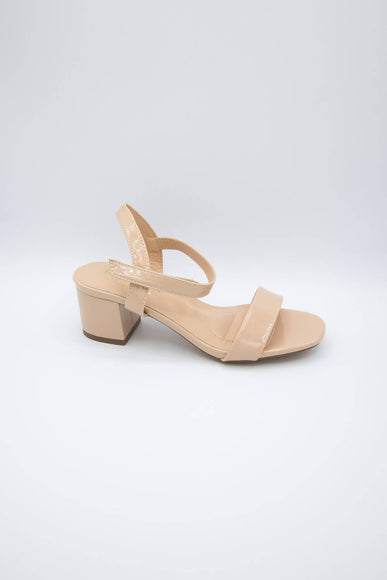 De Blossom Shoes Jamie One Strap Heels for Women in Nude