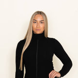 La Miel Julie Turtleneck Top for Women in Black