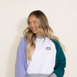 Levi’s Logo Color Block Sweatshirt for Women in White