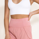 Love Tree Lined Active Shorts for Women in Pink
